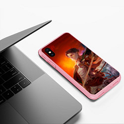 Чехол iPhone XS Max матовый Капитан - Леви из Атака Титанов, цвет: 3D-баблгам — фото 2