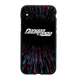 Чехол iPhone XS Max матовый Danganronpa infinity, цвет: 3D-черный