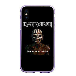 Чехол iPhone XS Max матовый Iron Maiden - the book of souls, цвет: 3D-светло-сиреневый