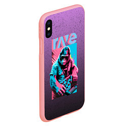 Чехол iPhone XS Max матовый DJ Gorilla, цвет: 3D-баблгам — фото 2