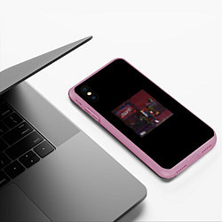 Чехол iPhone XS Max матовый SEEMEE - holod72, цвет: 3D-розовый — фото 2