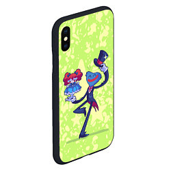 Чехол iPhone XS Max матовый Huggy Wuggy and Poppy Playtime, цвет: 3D-черный — фото 2