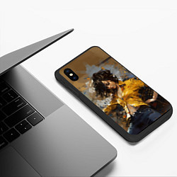 Чехол iPhone XS Max матовый Michael Jackson - Billie Jean, цвет: 3D-черный — фото 2