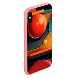 Чехол iPhone XS Max матовый Геометрия фигур, цвет: 3D-баблгам — фото 2