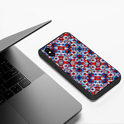 Чехол iPhone XS Max матовый Цветы России, цвет: 3D-черный — фото 2