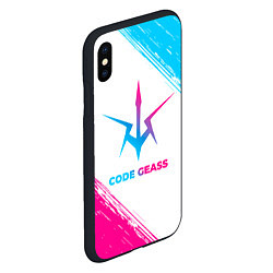 Чехол iPhone XS Max матовый Code Geass neon gradient style, цвет: 3D-черный — фото 2