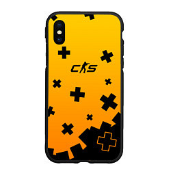 Чехол iPhone XS Max матовый Skin crosses cs2, цвет: 3D-черный