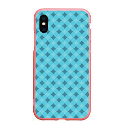 Чехол iPhone XS Max матовый Style blue, цвет: 3D-баблгам