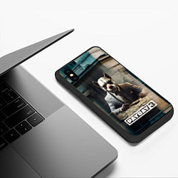 Чехол iPhone XS Max матовый Payday 3 dog, цвет: 3D-черный — фото 2