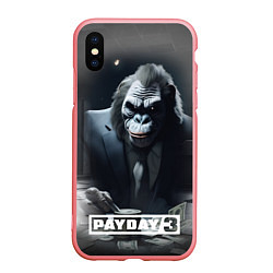 Чехол iPhone XS Max матовый Payday 3 big gorilla, цвет: 3D-баблгам