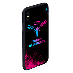 Чехол iPhone XS Max матовый Tokyo Revengers - neon gradient, цвет: 3D-черный — фото 2