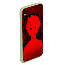 Чехол iPhone XS Max матовый Mob Psycho 100 Rage, цвет: 3D-салатовый — фото 2