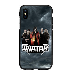 Чехол iPhone XS Max матовый Avatar dark sky, цвет: 3D-черный