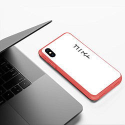 Чехол iPhone XS Max матовый Ghostly, цвет: 3D-красный — фото 2