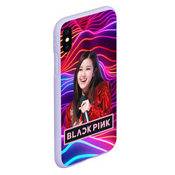 Чехол iPhone XS Max матовый Blackpink Rose, цвет: 3D-светло-сиреневый — фото 2