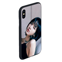 Чехол iPhone XS Max матовый Lisa Blackpink, цвет: 3D-черный — фото 2