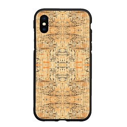 Чехол iPhone XS Max матовый Пески Египта, цвет: 3D-черный