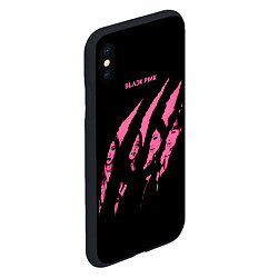 Чехол iPhone XS Max матовый Blackpink Tearing with claws, цвет: 3D-черный — фото 2