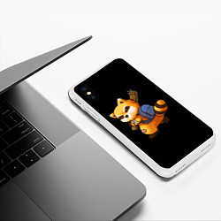 Чехол iPhone XS Max матовый Spiffo Project zomboid, цвет: 3D-белый — фото 2