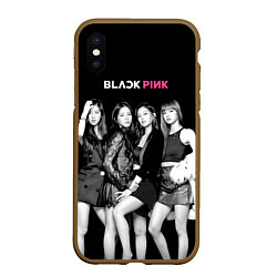 Чехол iPhone XS Max матовый Blackpink Beautiful girls, цвет: 3D-коричневый