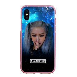 Чехол iPhone XS Max матовый Blackpink the Rose, цвет: 3D-розовый