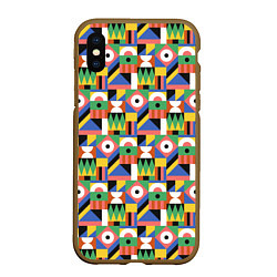 Чехол iPhone XS Max матовый African mode, цвет: 3D-коричневый