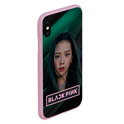 Чехол iPhone XS Max матовый Blackpink beautiful singer Rose, цвет: 3D-розовый — фото 2