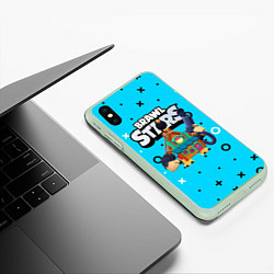 Чехол iPhone XS Max матовый 8bit ghost skin, цвет: 3D-салатовый — фото 2