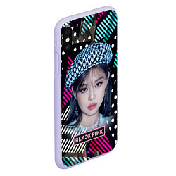 Чехол iPhone XS Max матовый Jennie Blackpink, цвет: 3D-светло-сиреневый — фото 2