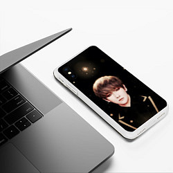 Чехол iPhone XS Max матовый Byun Baek hyun, цвет: 3D-белый — фото 2