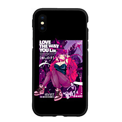 Чехол iPhone XS Max матовый Как на обложке журнала - Звездное дитя, цвет: 3D-черный