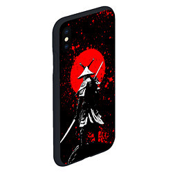 Чехол iPhone XS Max матовый Призрак цусимы - самурай, цвет: 3D-черный — фото 2