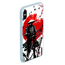 Чехол iPhone XS Max матовый Ronin armour, цвет: 3D-голубой — фото 2