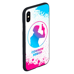 Чехол iPhone XS Max матовый Cowboy Bebop neon gradient style, цвет: 3D-черный — фото 2