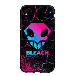 Чехол iPhone XS Max матовый Bleach - neon gradient, цвет: 3D-черный