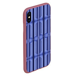 Чехол iPhone XS Max матовый Фиолетовая иллюзия, цвет: 3D-малиновый — фото 2