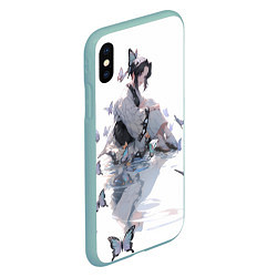 Чехол iPhone XS Max матовый Shinubu-tan, цвет: 3D-мятный — фото 2