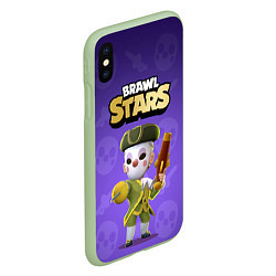 Чехол iPhone XS Max матовый Barqley Brawl stars, цвет: 3D-салатовый — фото 2