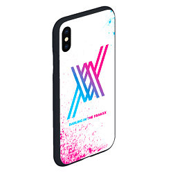 Чехол iPhone XS Max матовый Darling in the FranXX neon gradient style, цвет: 3D-черный — фото 2