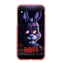 Чехол iPhone XS Max матовый Five Nights at Freddys Bonnie