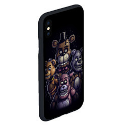 Чехол iPhone XS Max матовый Five Nights at Freddys, цвет: 3D-черный — фото 2