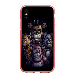 Чехол iPhone XS Max матовый Five Nights at Freddys, цвет: 3D-баблгам