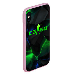 Чехол iPhone XS Max матовый CS GO dark green, цвет: 3D-розовый — фото 2