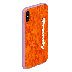 Чехол iPhone XS Max матовый Дизайн Trendy, цвет: 3D-сиреневый — фото 2