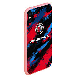 Чехол iPhone XS Max матовый Alpina - BMW colors, цвет: 3D-баблгам — фото 2