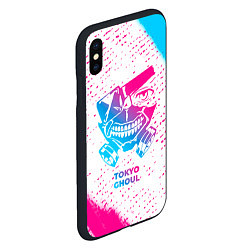 Чехол iPhone XS Max матовый Tokyo Ghoul neon gradient style, цвет: 3D-черный — фото 2