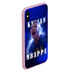 Чехол iPhone XS Max матовый Килиан Мбаппе сборная Франции, цвет: 3D-розовый — фото 2