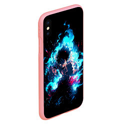 Чехол iPhone XS Max матовый Луффи в ярости, цвет: 3D-баблгам — фото 2