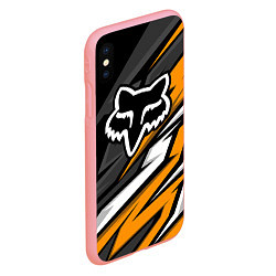 Чехол iPhone XS Max матовый Fox motocross racing - orange, цвет: 3D-баблгам — фото 2