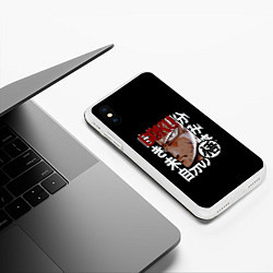 Чехол iPhone XS Max матовый Манга блич, цвет: 3D-белый — фото 2